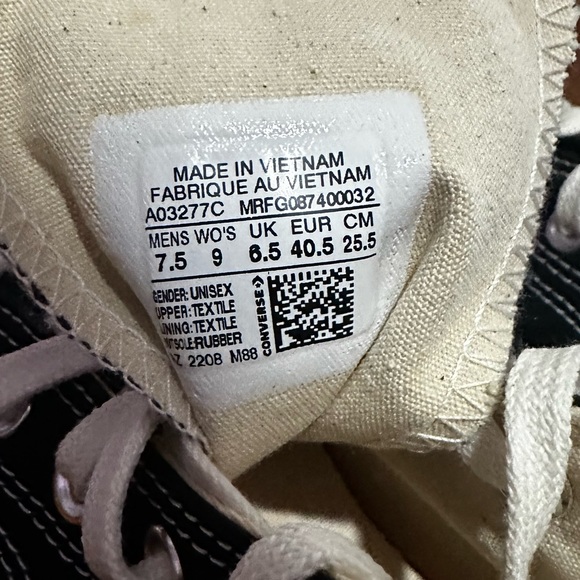 Converse Chuck 70 AT-CX Counter Climate High Top Black Sneaker Men Size 7.5 - Picture 3 of 10